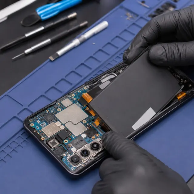Android 手機電池更換維修示意