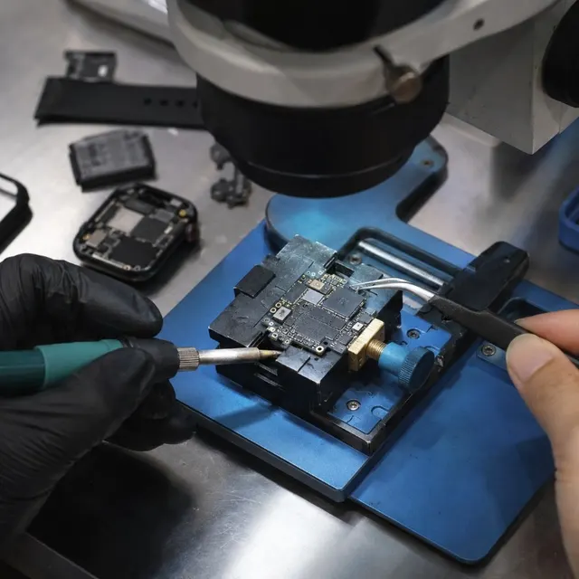 Apple Watch 主機板檢修示意