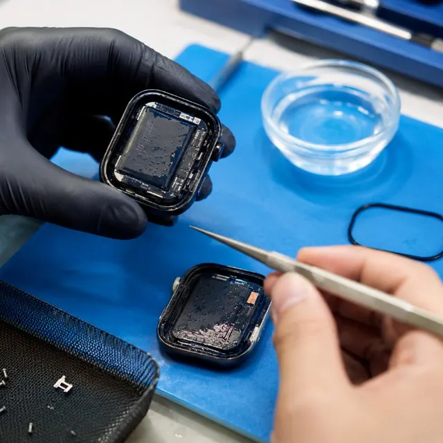 Apple Watch 防水檢測示意
