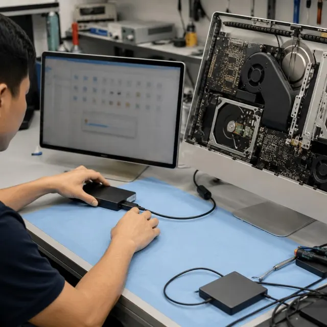 iMac 資料保留與備份示意