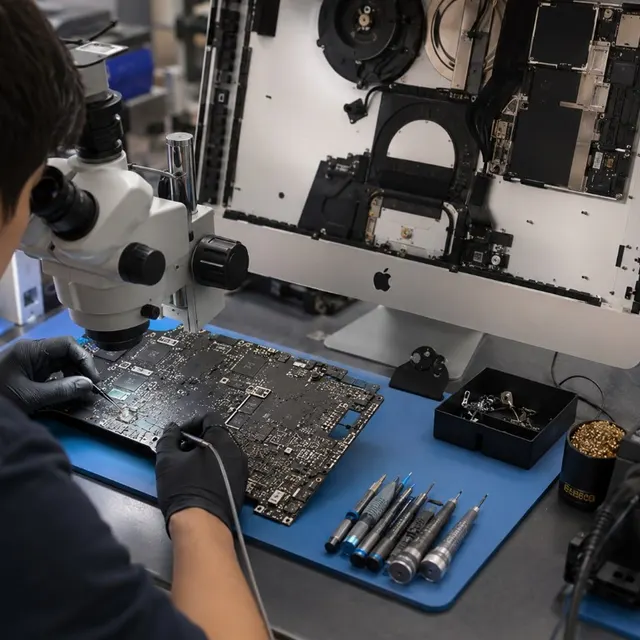 iMac 主機板維修示意